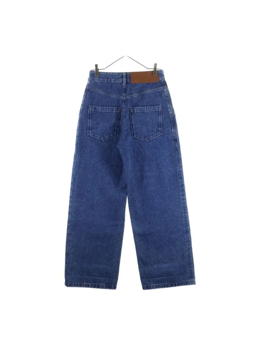 Loewe Anagram Embroidery Straight Denim Pants Indigo